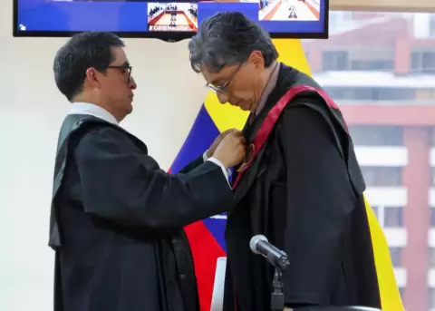 Jos� Suing invisti� a Marco Rodr�guez como presidente de la Corte Nacional de Justicia.