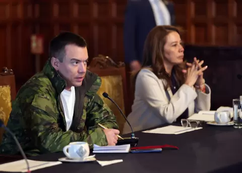 Daniel Noboa y Cynthia Gellibert.