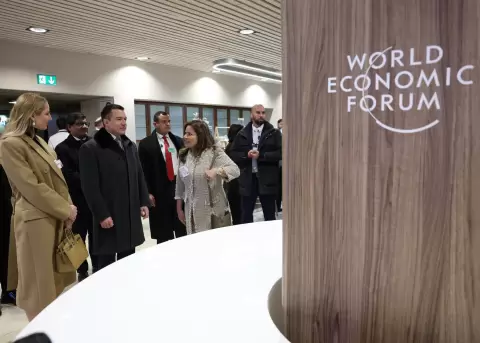 El presidente de la Rep�blica, Daniel Noboa, asisti� al foro inaugural del WEF.