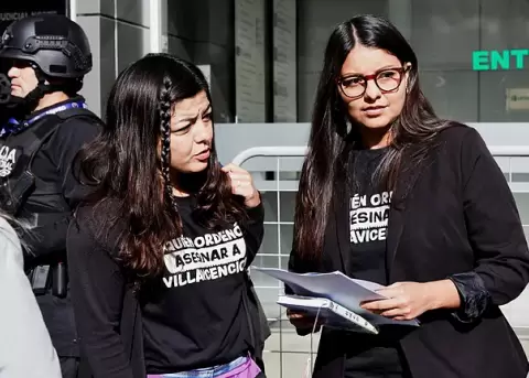 Amanda y Tamia Villavicencio, hijas del excandidato presidencial Fernando Villavicencio (+).