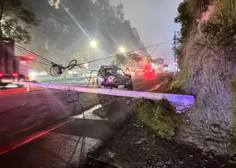 Accidente de tr�nsito en Quito, este 27 de enero de 2026.