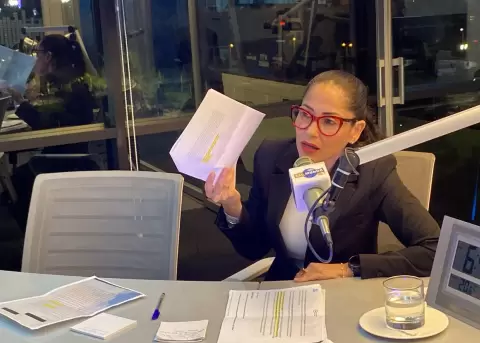 Luisa Gonz�lez, excandidata presidencial de la Revoluci�n Ciudadana.