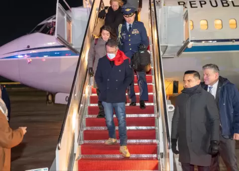 Gustavo Petro, presidente de Colombia, arrib� a Washington D.C. (EE.UU.) la madrugada de este 02 de febrero de 2026.