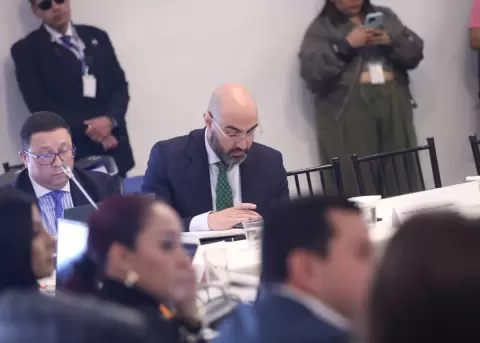 Stalin Raza y Mario Godoy en la Comisi�n de Fiscalizaci�n.