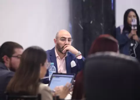 Mario Godoy, presidente del Consejo de la Judicatura, en la Comisi�n de Fiscalizaci�n.