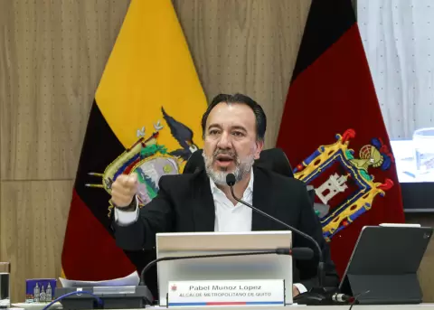 Pabel Mu�oz, alcalde de Quito.