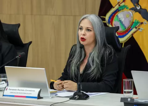 Fernanda Racines, vicealcaldesa de Quito.