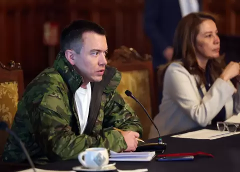 Daniel Noboa, presidente de la Rep�blica.