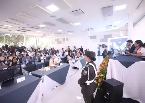 Sesi�n de la Legislatura en Samborond�n, provincia del Guayas.