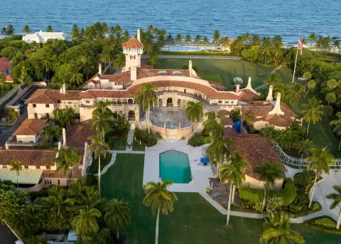 Residencia de Donald Trump en Florida, Estados Unidos.