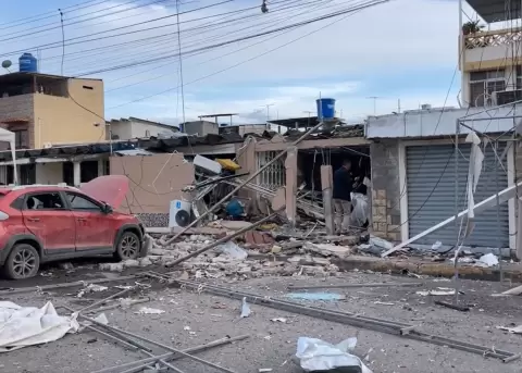 Las explosiones en Machala, El Oro, se registraron cerca de la medianoche.