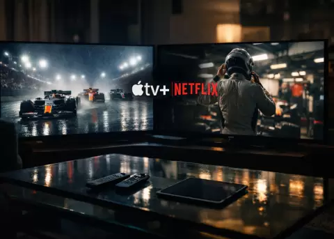 Netflix y Apple TV comparten contenido de la F1 por primera vez.
