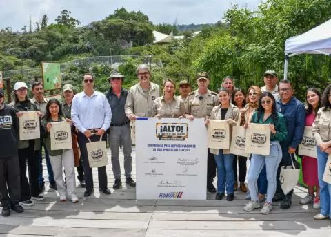 El Ministerio del Ambiente, Agua y Transici�n Ecol�gica del Ecuador present� una campa�a nacional orientada a detener el tr�fico ilegal de fauna