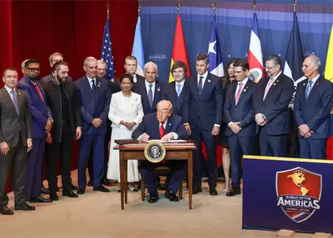 Presidentes latinoamericanos de derecha en su cita con Donald Trump, mandatario de EE.UU.