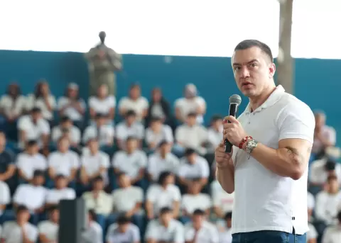 Daniel Noboa, presidente de la Rep�blica.