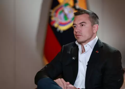 Daniel Noboa, presidente de la Rep�blica.