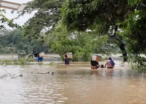 Inundaciones en Babahoyo, en la provincia de Los R�os.