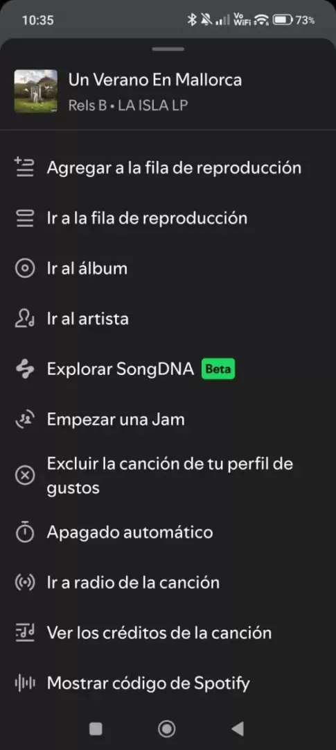 Toca "Explorar SongDNA"