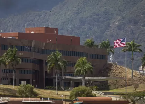 La sede de la Embajada de Estados Unidos en Caracas, Venezuela.