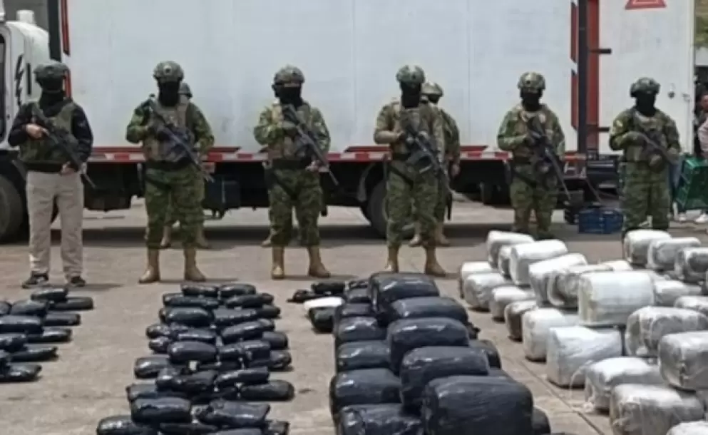 Incauta 530 kilos de marihuana y detiene a un hombre en la frontera con Colombia