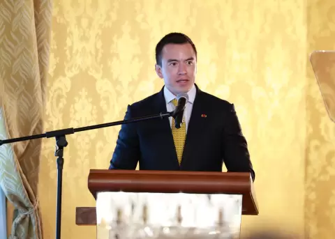 Daniel Noboa, presidente de Ecuador.