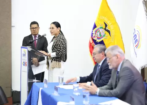 Vocales del Consejo Nacional Electoral (CNE).