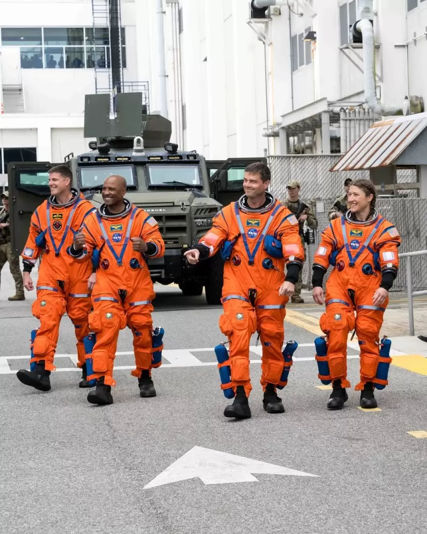 Astronautas de la misi�n Artemis II.