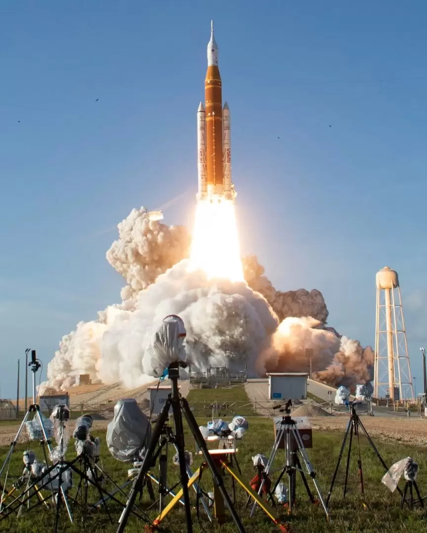 Despegue de la misi�n Artemis II.