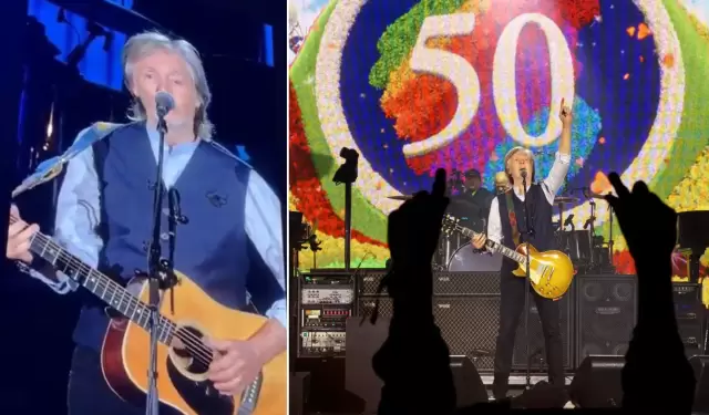 Paul McCartney ofrece un concierto en el aniversario n�mero 50 de Apple.
