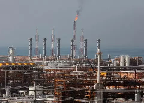 Una refiner�a de gas en el yacimiento de South Pars, ubicado en la costa norte del Golfo P�rsico, en Asalouyeh, Ir�n.