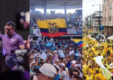 Mitines pol�ticos de ADN, RC y PSC.