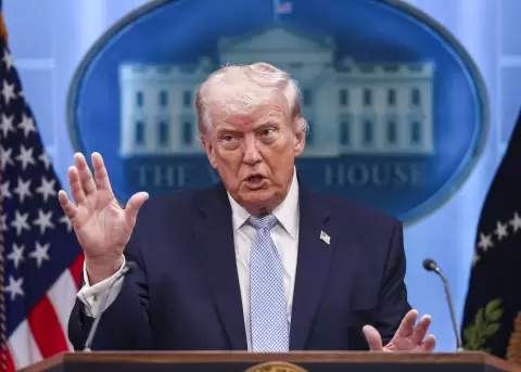 El presidente de EE. UU., Donald Trump.