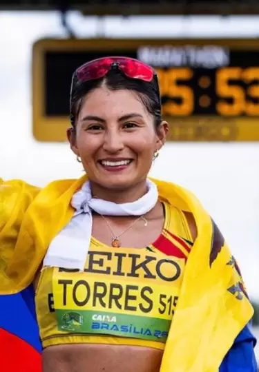 Paula Torres fue  dominante durante toda la carrera.