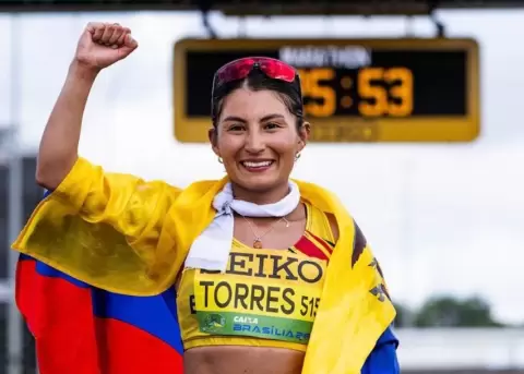 Paula Torres fue  dominante durante toda la carrera.