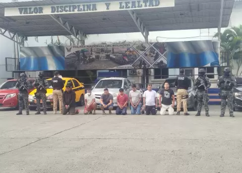Detenidos durante operativos simult�neos ejecutados en Ecuador, este 29 de abril de 2026.