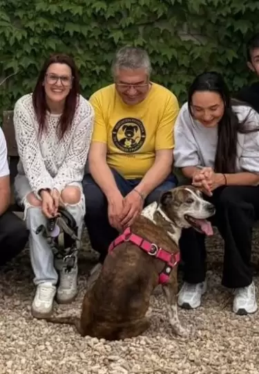 Kimba finalmente fue adoptada por una familia que la quiere.