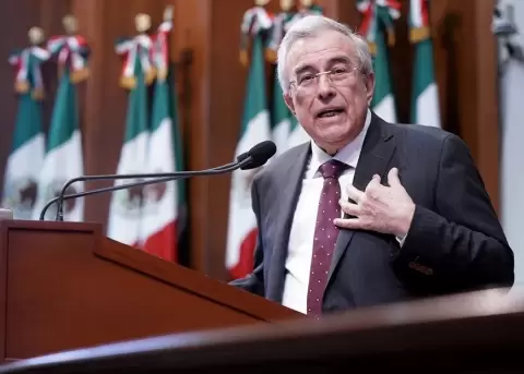 El gobernador de Sinaloa, Rub�n Rocha Moya.
