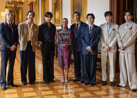 La Presidenta de M�xico recibi� a BTS.