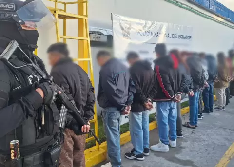 Operativo IAD ejecutado por la Polic�a en cuatro distritos de Quito entre el 7 y el 8 de mayo.