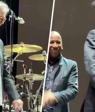 Eric Clapton fue golpeado durante su concierto.