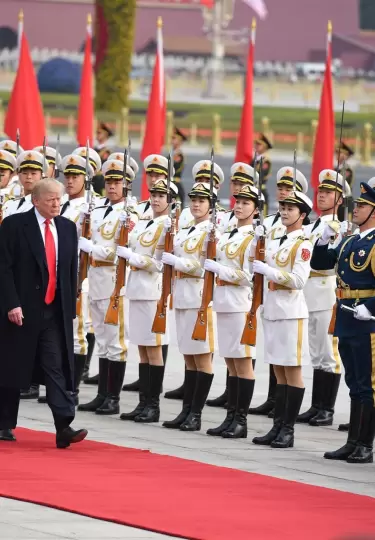 Xi Jinping y Donald Trump en Pek�n, el 9 de noviembre de 2017.