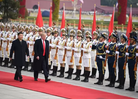Xi Jinping y Donald Trump en Pek�n, el 9 de noviembre de 2017.