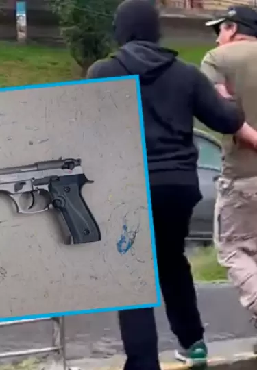 Sospechoso detenido por venta de armas de fuego en Quito.