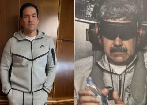 Marco Rubio se viraliza por usar el mismo conjunto que Nicol�s Maduro en su captura.