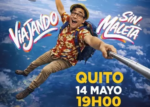 Adal Ramones aterriza en Quito con Viajando sin Maleta.