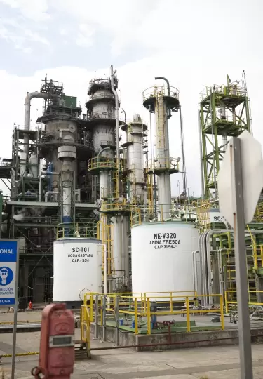 Unidad FCC de la Refiner�a de Esmeraldas.