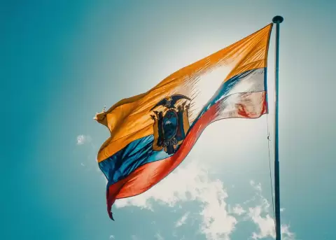 Bandera de Ecuador.