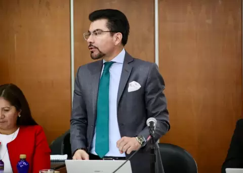Carlos Alarc�n, fiscal general del Estado (s), en la audiencia de formulaci�n de cargos del caso Apag�n.