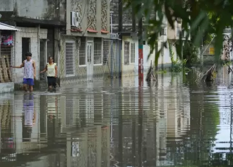 Inundaciones en Ecuador.