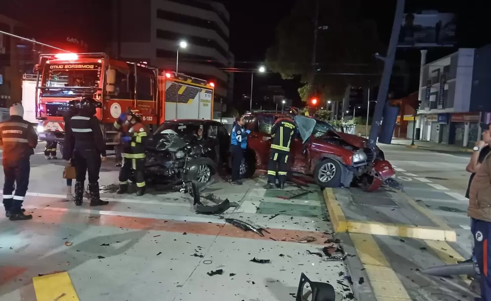 Dos personas heridas tras un choque en el centro norte de Quito